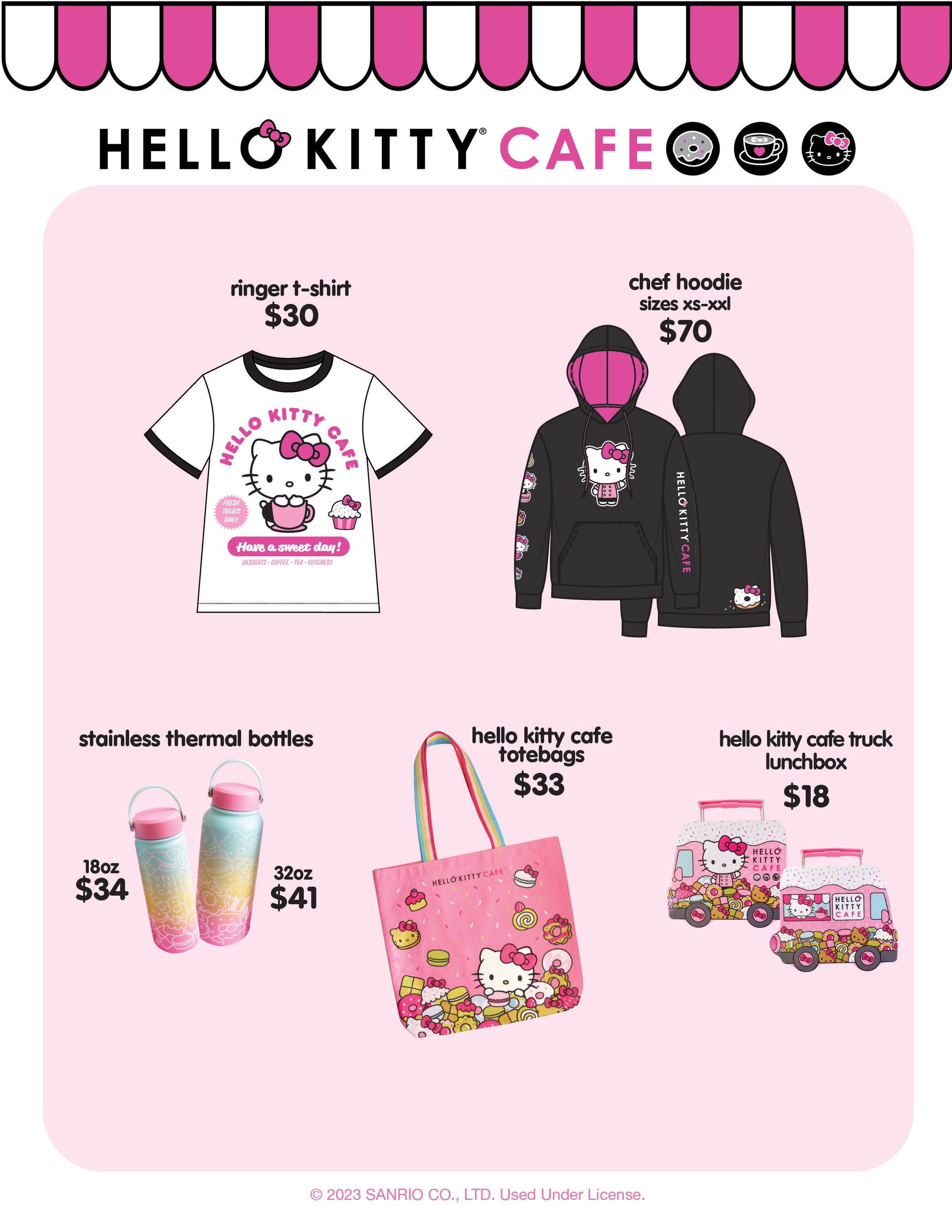 Menu of Hello Kitty Cafe in Irvine, CA 92618